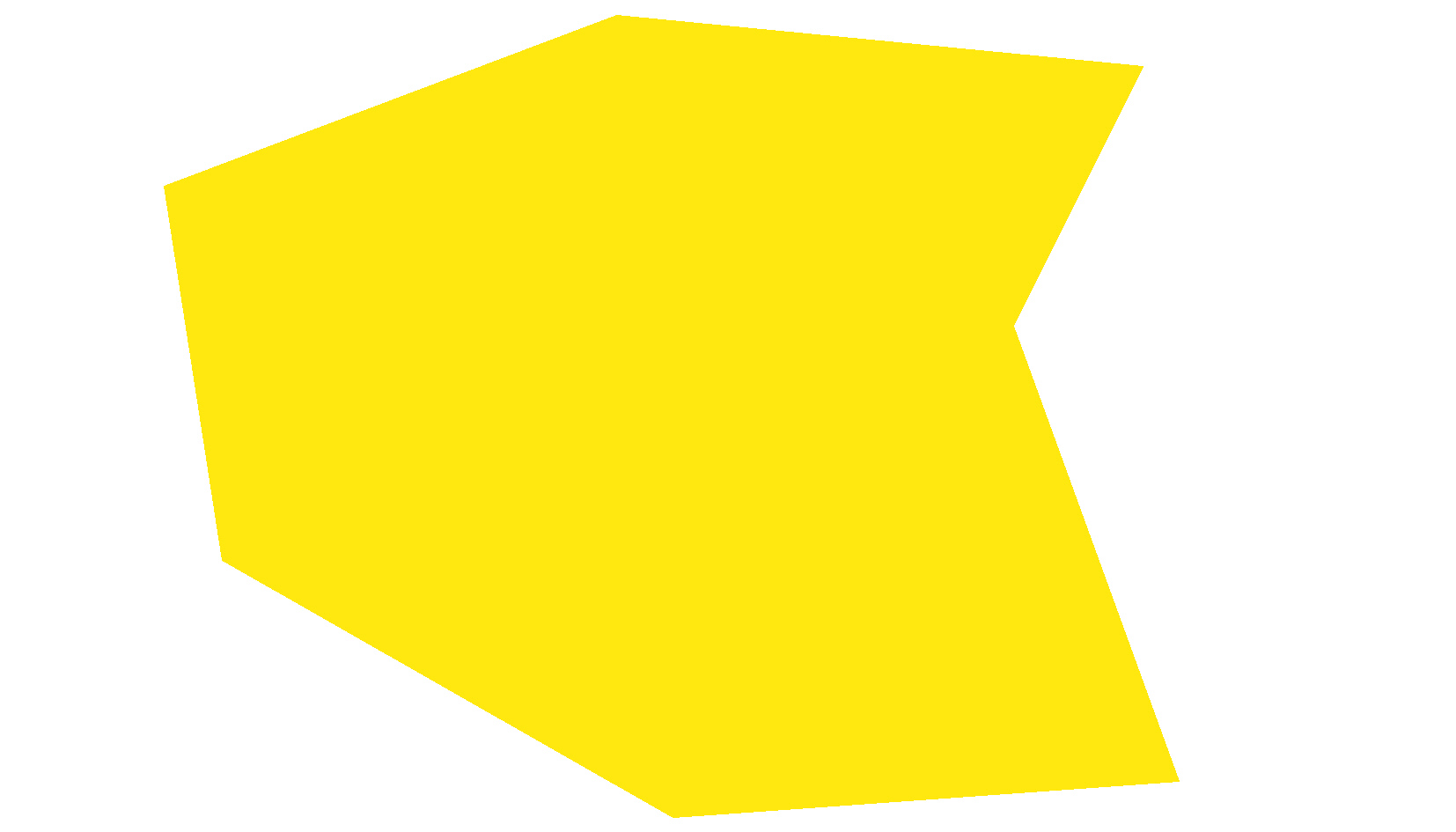 黄色の多角形
